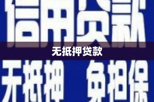 万江无抵押贷款