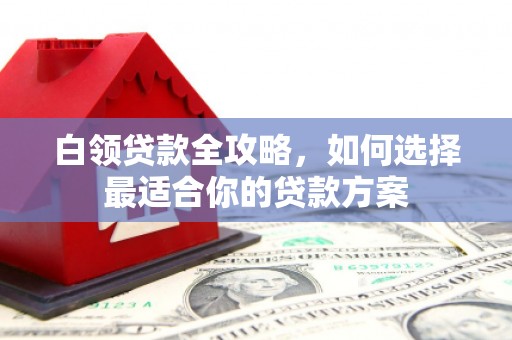 万江白领贷款全攻略，如何选择最适合你的贷款方案